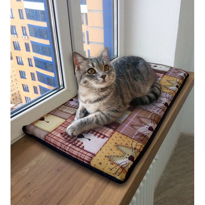 Cat bed cushion for windowsill 25x55cm Bertoni pattern PEXESO