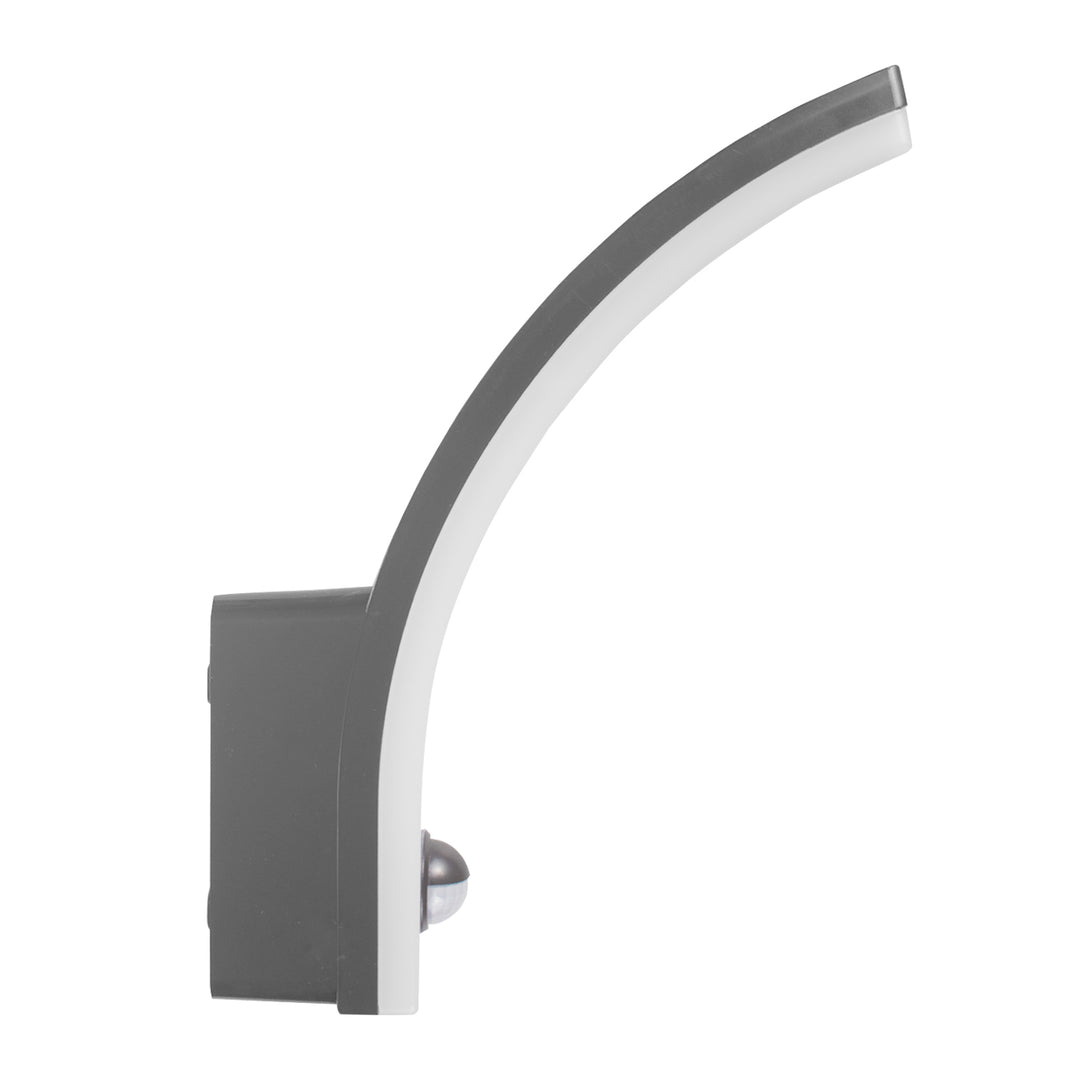 Maclean motion sensor LED lamp, PIR motion sensor, grey, 20W, IP65, 2000lm, neutral white (4000K) MCE512 GR, 2 pieces