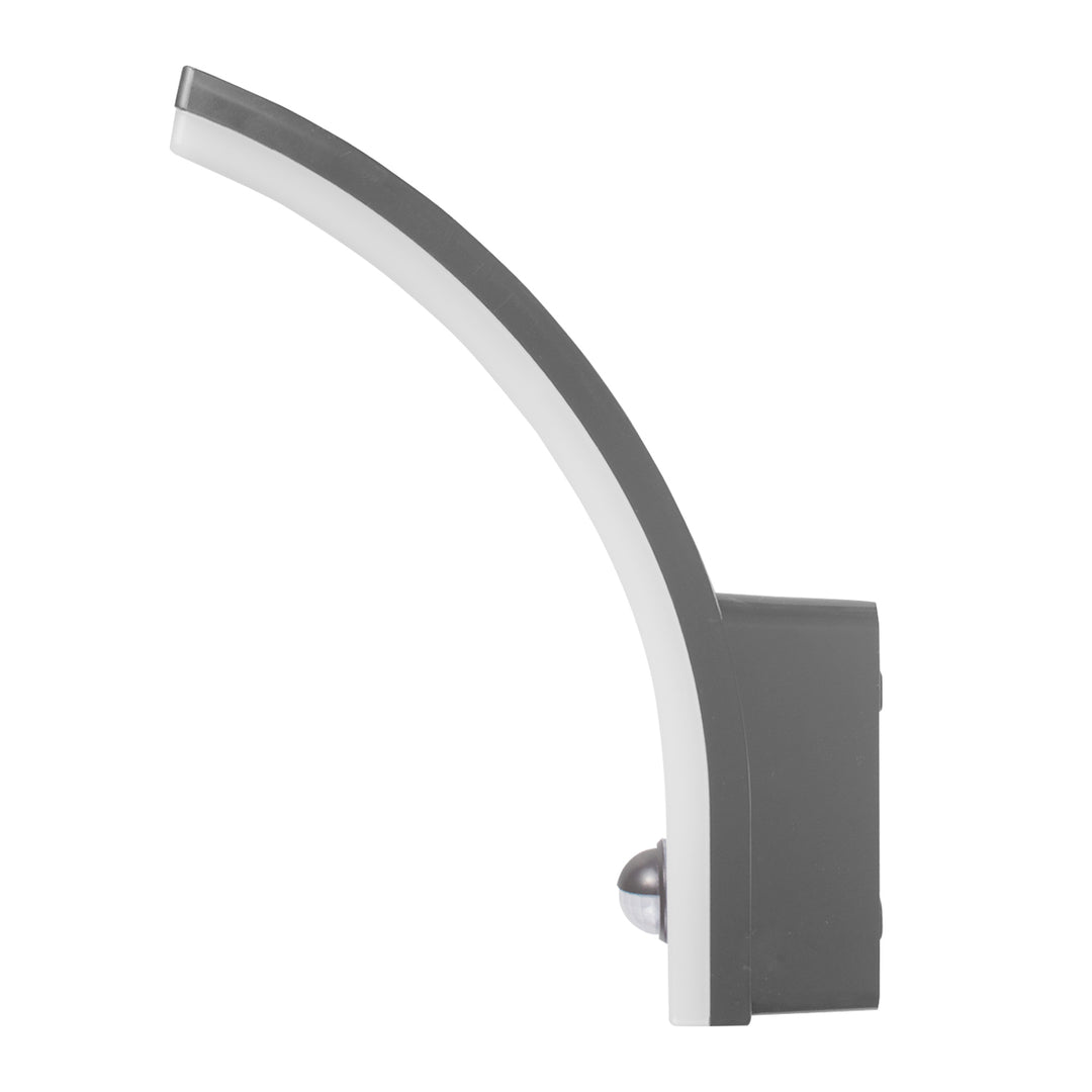 Maclean motion sensor LED lamp, PIR motion sensor, grey, 20W, IP65, 2000lm, neutral white (4000K) MCE512 GR, 2 pieces