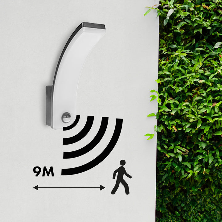 Maclean motion sensor LED lamp, PIR motion sensor, grey, 20W, IP65, 2000lm, neutral white (4000K) MCE512 GR, 4 pieces