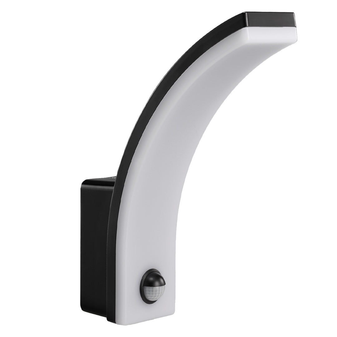 Maclean motion sensor LED lamp, PIR motion sensor, black, 20W, IP65, 2000lm, neutral white (4000K) MCE512 B, 2 pieces