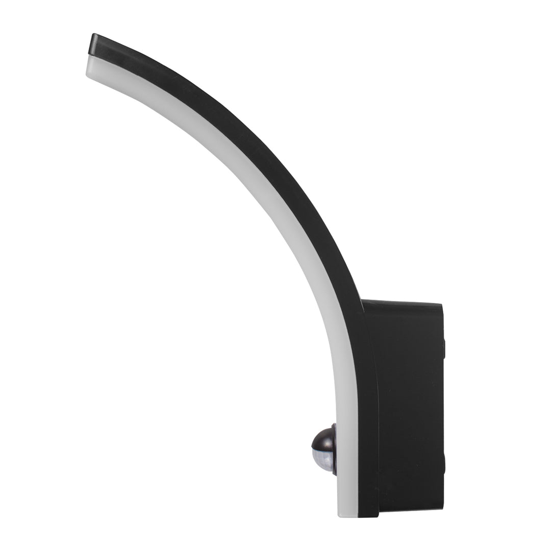 Maclean motion sensor LED lamp, PIR motion sensor, black, 20W, IP65, 2000lm, neutral white (4000K) MCE512 B, 2 pieces