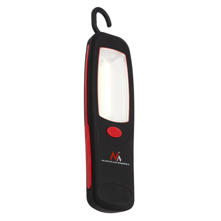 Maclean MCE03 Lámpara de taller 24 LED, imán, gancho, 2 piezas