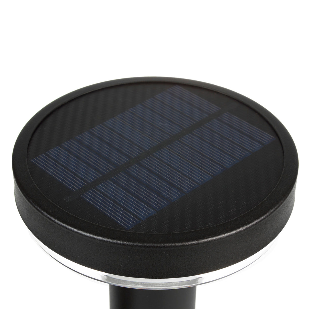 Maclean Solar LED Light, with sensor, 3 modes, plug-in, Li-ion 18650, IP44, 3.7V, 1200 mAh, Black, MCE465 B, 6 pieces