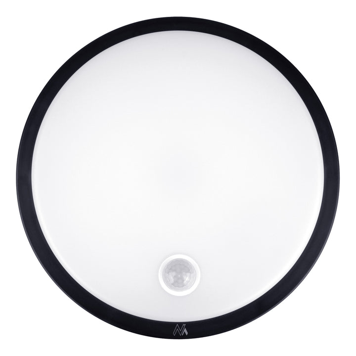 Maclean LED lamp with motion sensor, PIR sensor, black, 10W, IP65, 1000lm, neutral color, MCE525 B