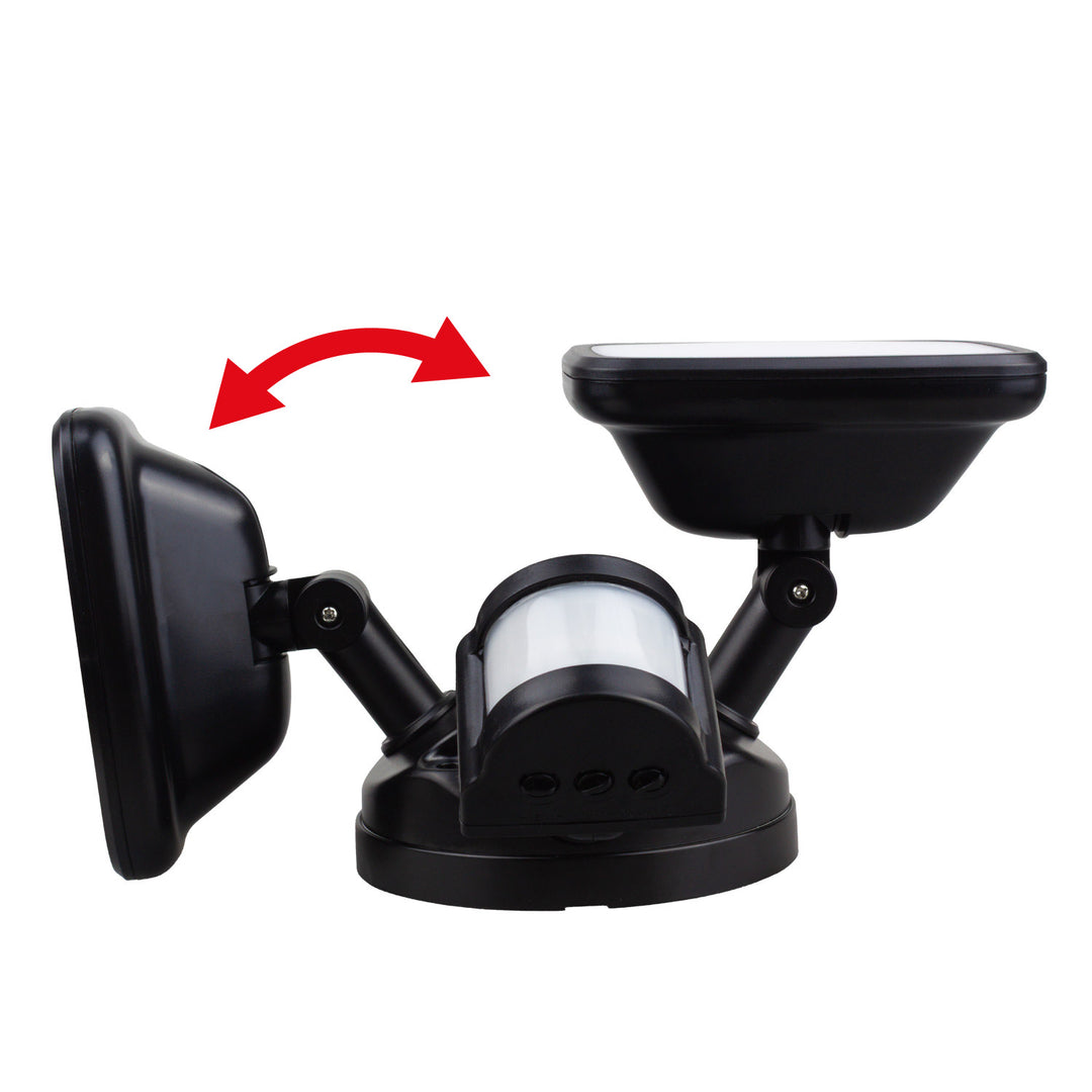 LED-Wandleuchte Maclean, mit PIR-Sensor, 20 W, 1500 lm, IP65, neutralweiß 4000 K, schwarz, MCE524 B