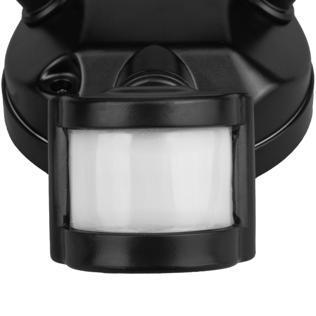 LED-Wandleuchte Maclean, mit PIR-Sensor, 20 W, 1500 lm, IP65, neutralweiß 4000 K, schwarz, MCE524 B