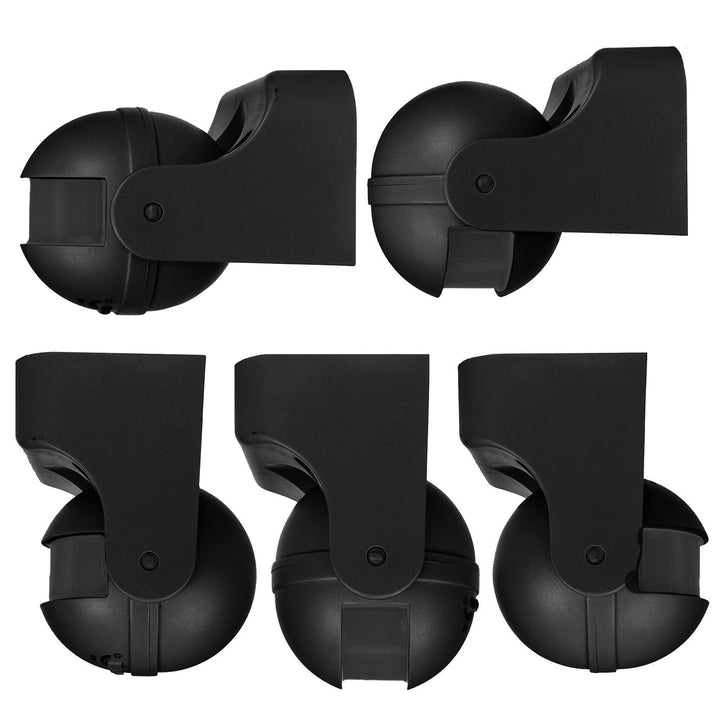 PIR-Bewegungsmelder Maclean, Infrarot, IP44, schwarz mit schwarzer Blende, Reichweite 12 m, max. Belastung 300/1200 W, MCE358 B/B