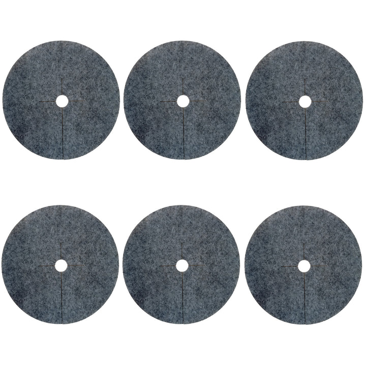 Bertoni anti-weed disc set to use in the garden, 6 pieces, 40 cm, gray