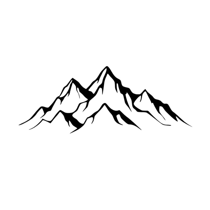 Openwork painting, 3D wall decoration, 3D painting "Panorama of Mountains" 180x61cm Black