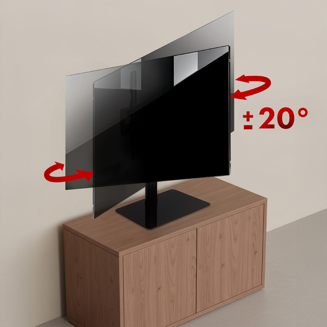 Universele TV-standaard Maclean, voor RTV-kast, standaard, max. 35 kg, rotatie 20 graden, voor TV 32-55", MC-132