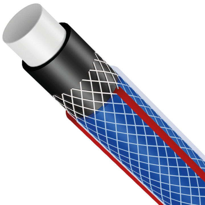 Vartco Light Blue 3/4" 100m 4 layer 22 bar garden hose