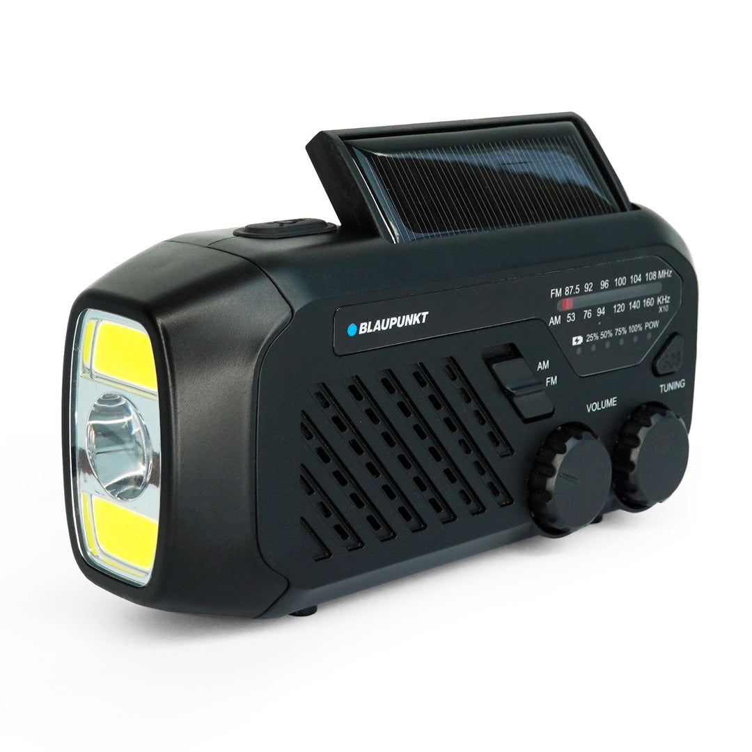 Blaupunkt mains/battery radio, LED flashlight, SOS signaling, Antenna, ER10