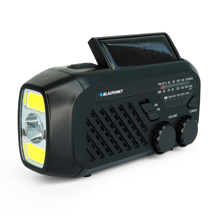 Blaupunkt mains/battery radio, LED flashlight, SOS signaling, Antenna, ER10