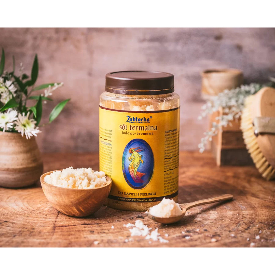 Thermal iodine-bromine salt, Zablocki - for bathing and scrubbing, 1 kg 3 pieces