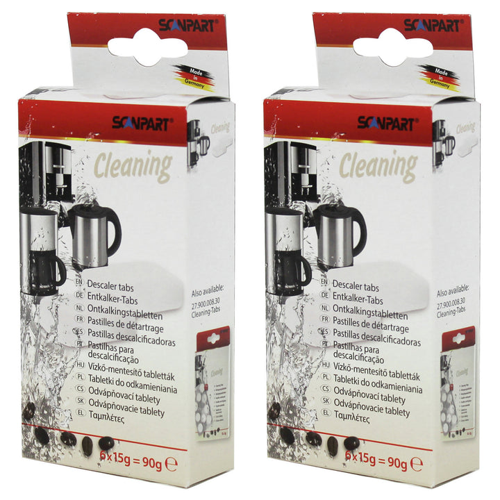 Decalcifying tablets for coffee makers, 6 pieces, universal, Scanpart, 2 packs