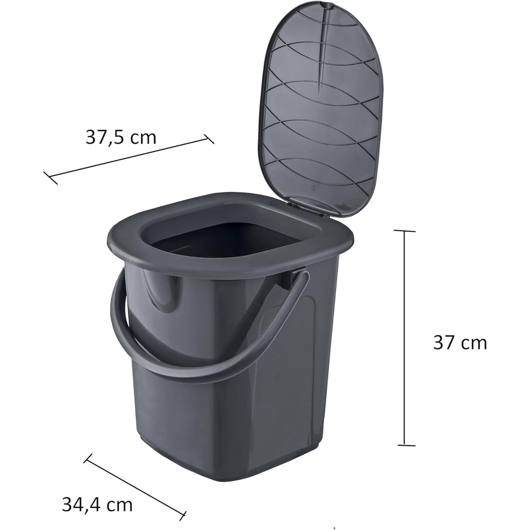 BranQ travel toilet, 22L, recycled, anthracite, 1306b