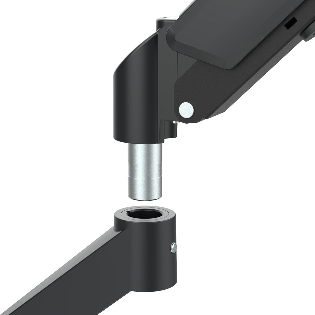 Bevestiging voor 2 Maclean monitoren, gasveer, 17"-32", 2-10kg, zwart, MC-134