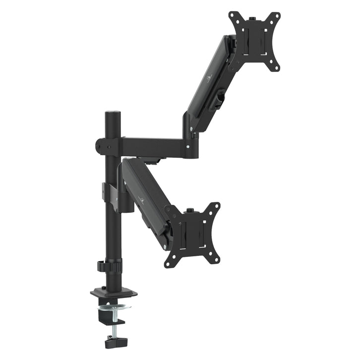 Bevestiging voor 2 Maclean monitoren, gasveer, 17"-32", 2-10kg, zwart, MC-136