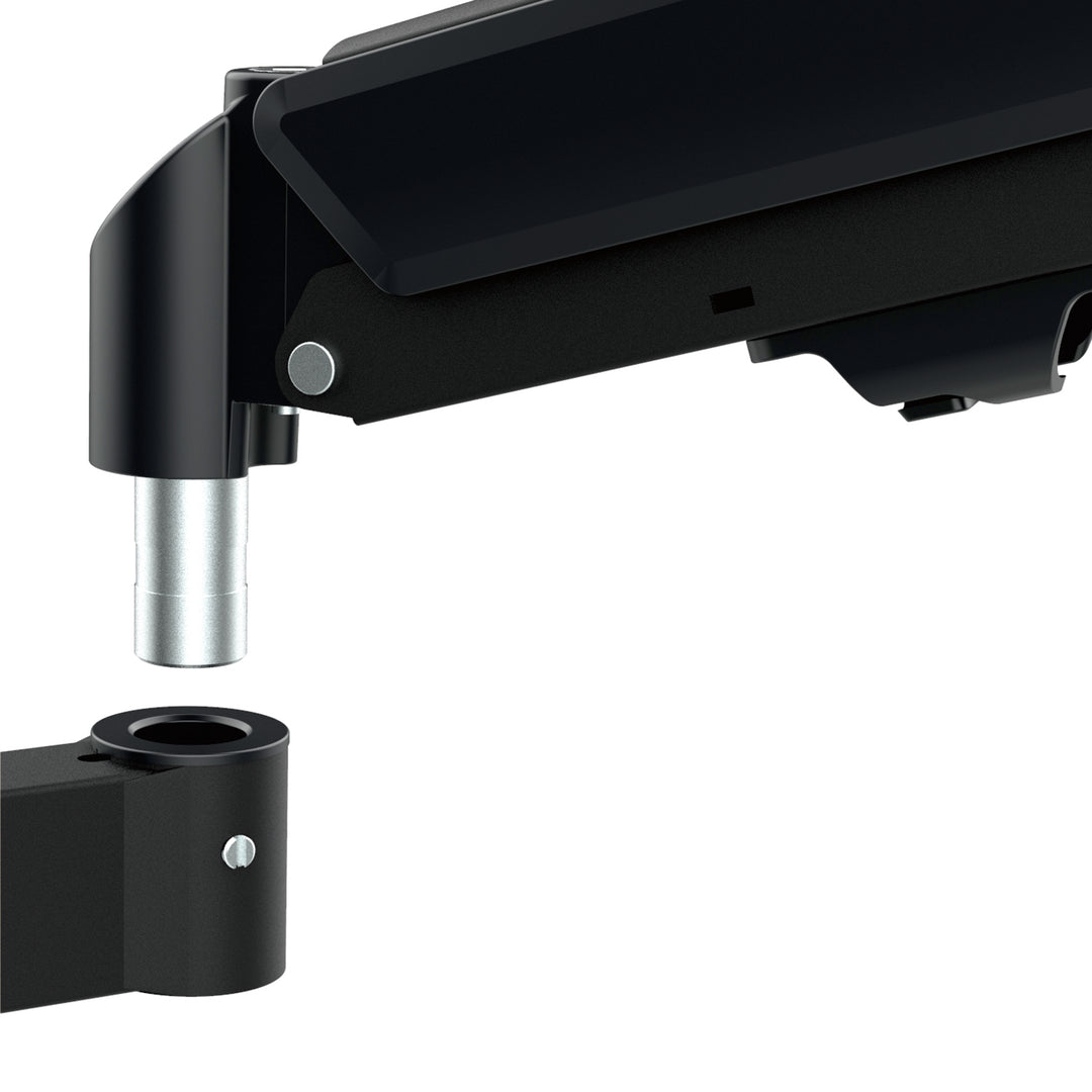 Bevestiging voor 2 Maclean monitoren, gasveer, 17"-32", 2-10kg, zwart, MC-136