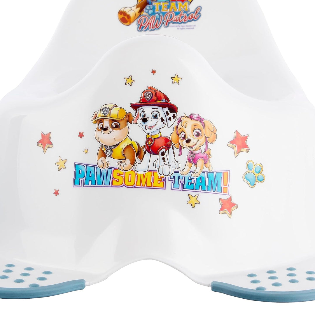 Psi Patrol non-slip toilet seat pad - Paw Patrol+ Psi Patrol non-slip nightstand, White, Max 15kg
