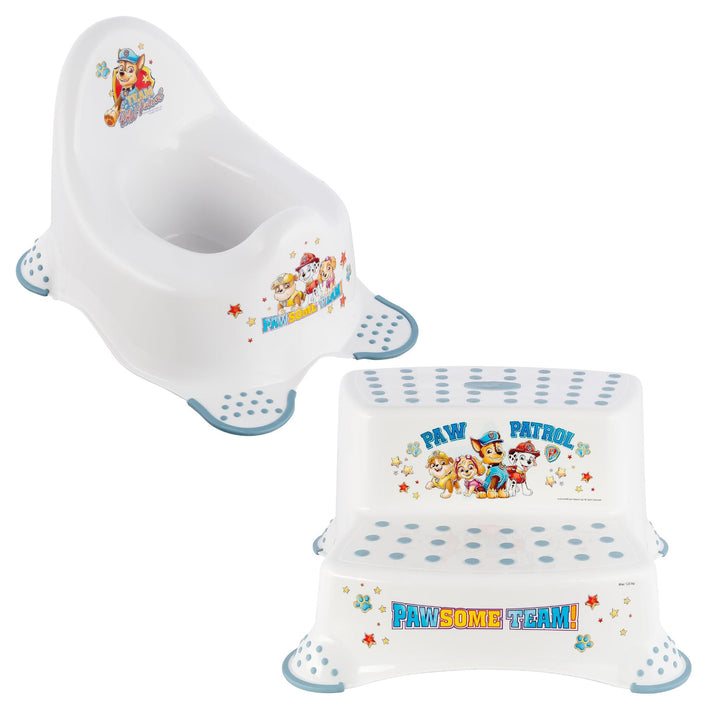Psi Patrol Non-Slip Nightstand, White, Max 15kg + Psi Patrol Non-Slip Platform, White, Max 120kg
