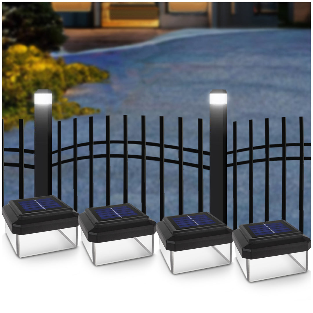 GreenBlue GB128 Solar LED luz del poste, 100x100mm, sobre dosel, 4 piezas