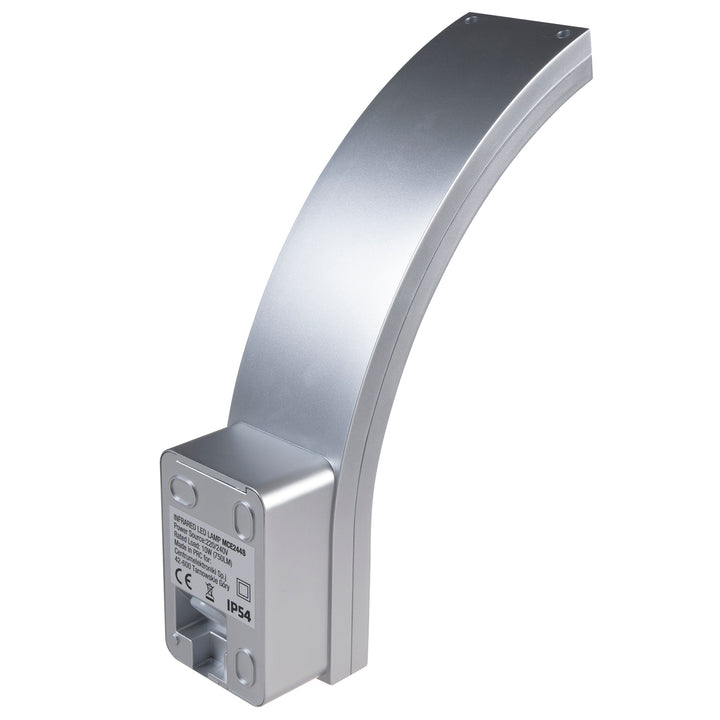 Maclean LED-Lampe mit Bewegungsmelder, PIR-Bewegungsmelder, silber, 10W, IP54, 750lm, neutralweiß (4000K) MCE244 S, 2 Stück