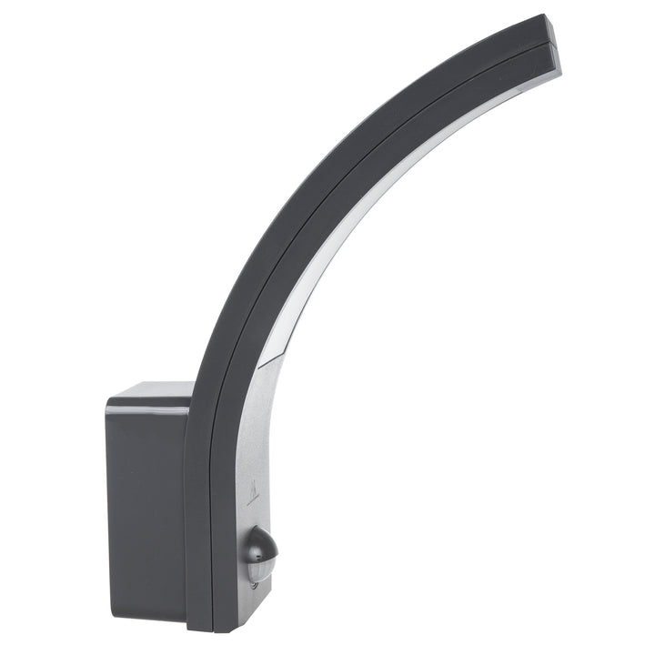 Maclean LED-Lampe mit Bewegungsmelder, PIR-Bewegungsmelder, grau, 10W, IP54, 750lm, neutralweiß (4000K) MCE244 GR, 2 Stück