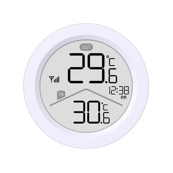 GreenBlue wireless weather station, IN/OUT temperature, clock, °C/°F selectable, range up to 60 m, GB162