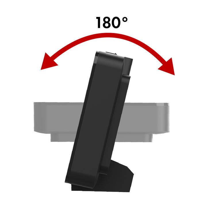 Radio-réveil numérique LED avec projecteur GreenBlue, radio FM, alarme, horloge 12/24, alimentation USB 5V DC + CR2032, GB172