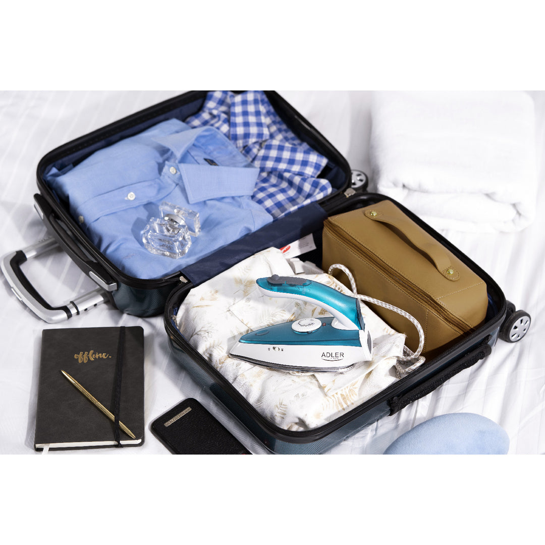 Adler travel iron, with steam, folding handle, power 1700W, AD 5035