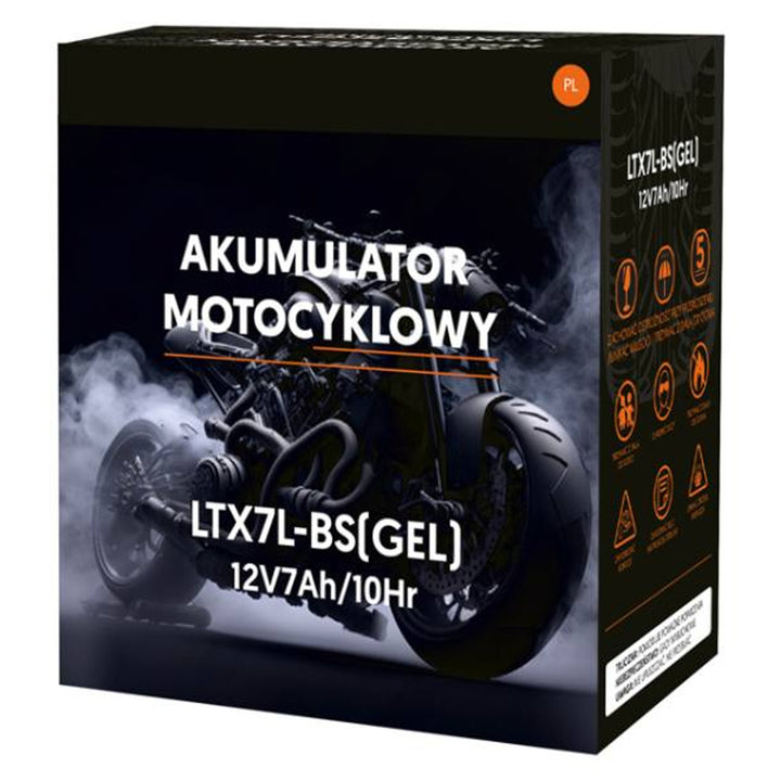 Lamex - Gel Acu - Gelbatterij - gel-motorfietsaccu - 12V, 7Ah, LTX7L-BS