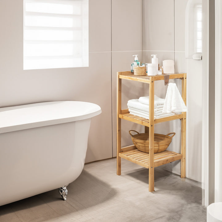 GreenBlue bamboo bathroom cabinet, 370x330x780mm, 3 shelves, GB321, 2 pieces