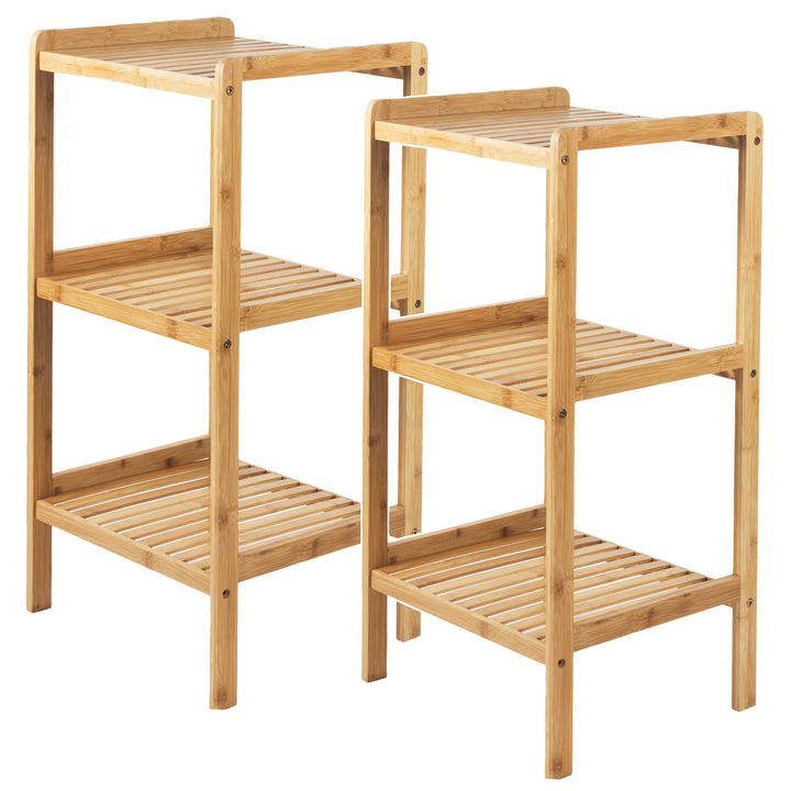 GreenBlue bamboo bathroom cabinet, 370x330x780mm, 3 shelves, GB321, 2 pieces