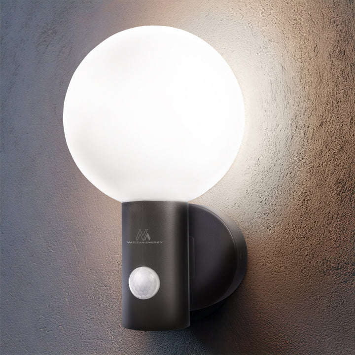 Maclean Bewegungsmelder LED-Lampe, PIR-Bewegungsmelder, grau, 15W, IP65, 1600lm, neutralweiß (4000K) MCE515 GR, 2 Stück