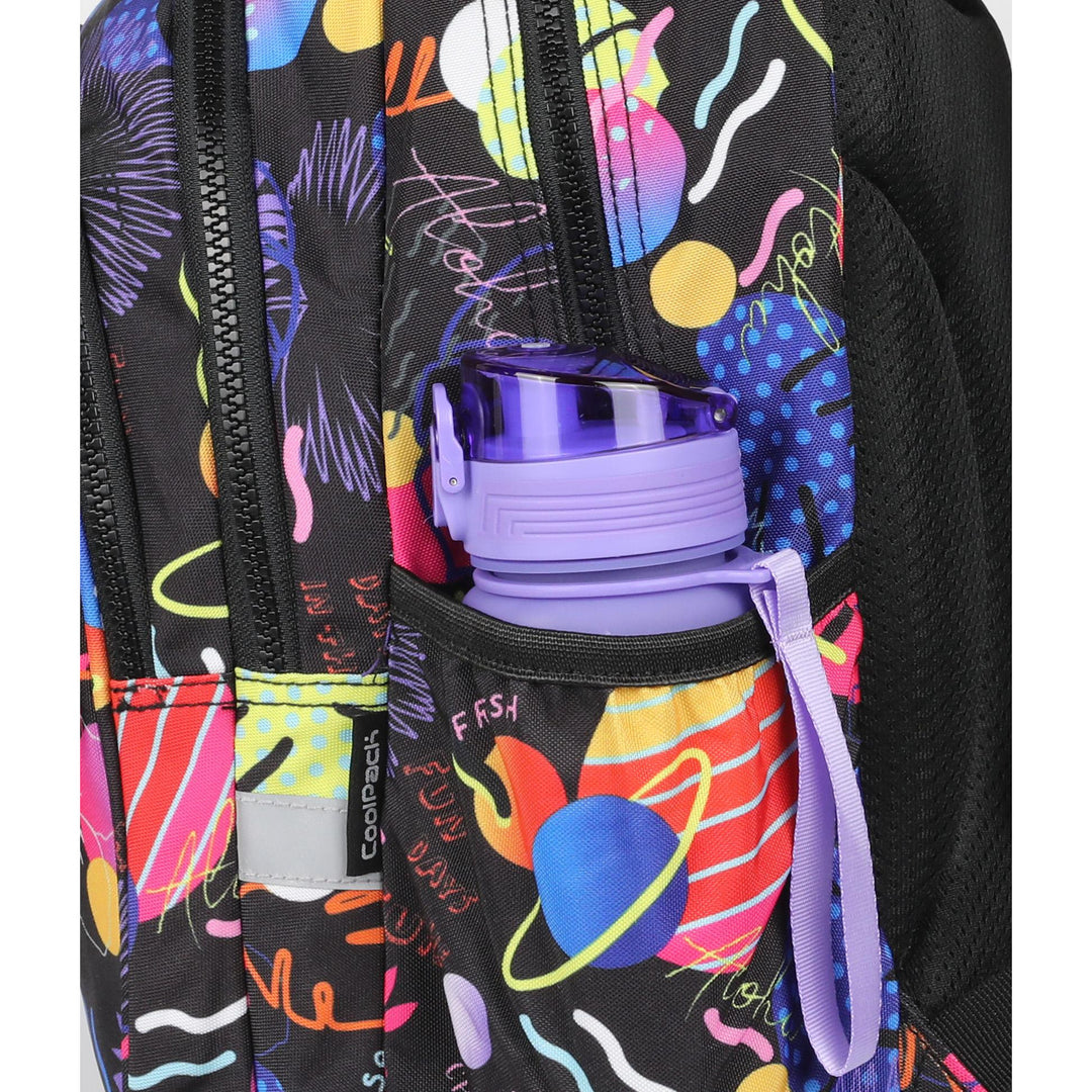 Coolpack Jerry DISNEY STITCH 19 L school backpack black + CoolPack three-compartment pencil case with accessories JUMPER 3 STITCH