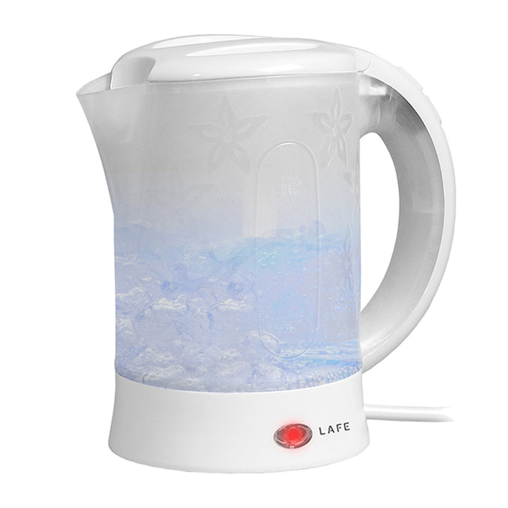 Lafe electric kettle, tourist, 600W, capacity 0.6l, 2 cups, 2 teaspoons, white, Scandi