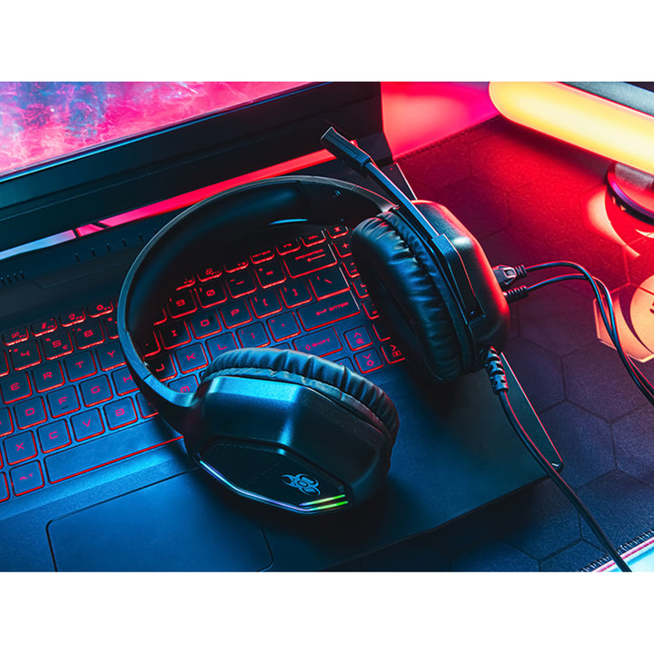 Tracer gaming headphones, RGB backlight, foldable microphone, Gamezone GZ X3