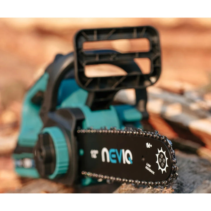 Motosierra sin cable NEVIQ, barra de 12'', 1000W, motor sin escobillas, L12302