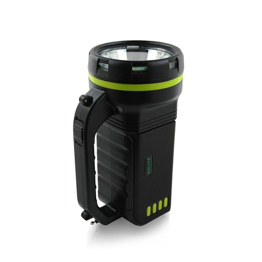 Verna multi-function solar flashlight, 6in1, powerbank, solar panel, lamp, LED lights, speaker+radio, Tur000008