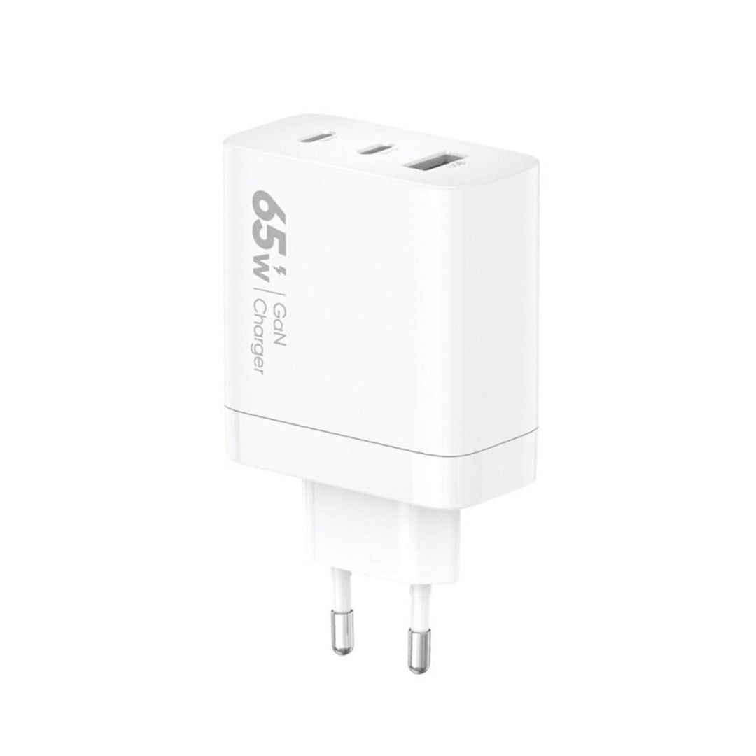 VIDVIE mains charger, 3A, 65W, 2x USB-C, 1x USB, USB-C/USB-C cable, PLE262