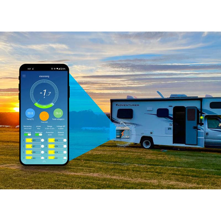 Lexton Lithium-Eisen-Phosphat LiFePo4 Akku, mit BMS, 12,8V, 70Ah, LXLFP70