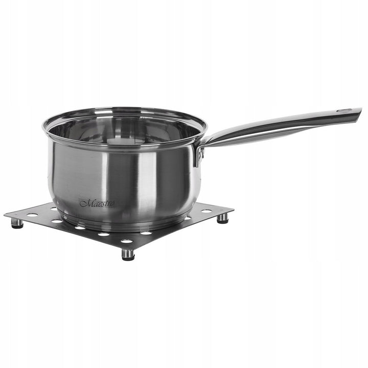 Maestro 9 el. pot set. 1.5L, 2L, 3L, 5L, stainless steel, dishwasher safe, suitable for all types of stoves, hot pot stand, MR-2021