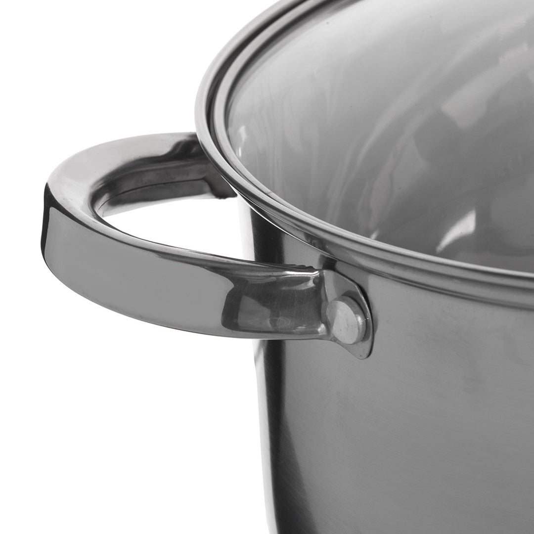 Maestro 9 el. pot set. 1.5L, 2L, 3L, 5L, stainless steel, dishwasher safe, suitable for all types of stoves, hot pot stand, MR-2021