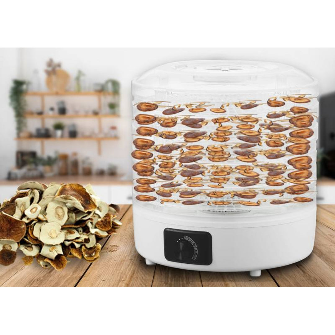LTC mushroom, vegetable, fruit, meat dryer, adjustable power, non-slip base, 5 trays, dishwasher safe, LXSR003