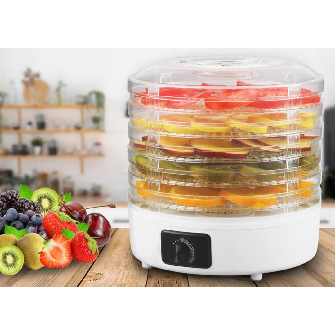 LTC mushroom, vegetable, fruit, meat dryer, adjustable power, non-slip base, 5 trays, dishwasher safe, LXSR003