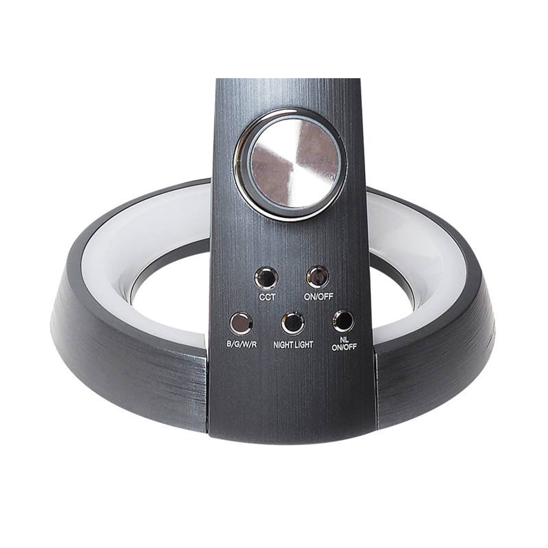 Svensson Office Lamp, 450 Lumen, 8W power, three light temperatures, mobile device charging function, RGB base, LXBL1063