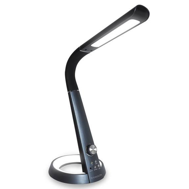 Svensson Office Lamp, 450 Lumen, 8W power, three light temperatures, mobile device charging function, RGB base, LXBL1063