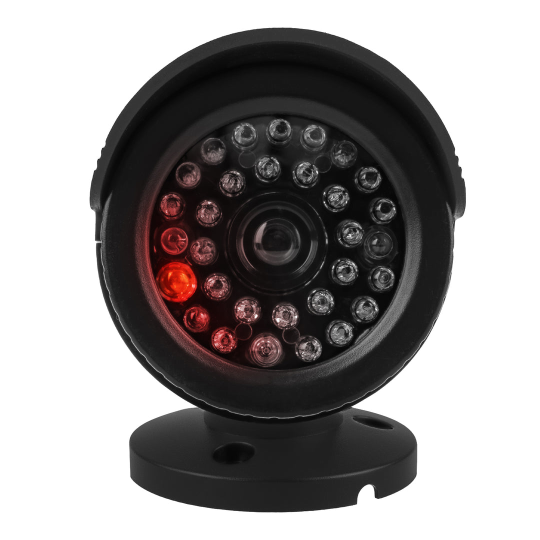 Attrappe einer Röhrenkamera, IR-LEDs, schwarz, Stromversorgung 2xAA (nicht im Lieferumfang enthalten), ABS, IR1800 B